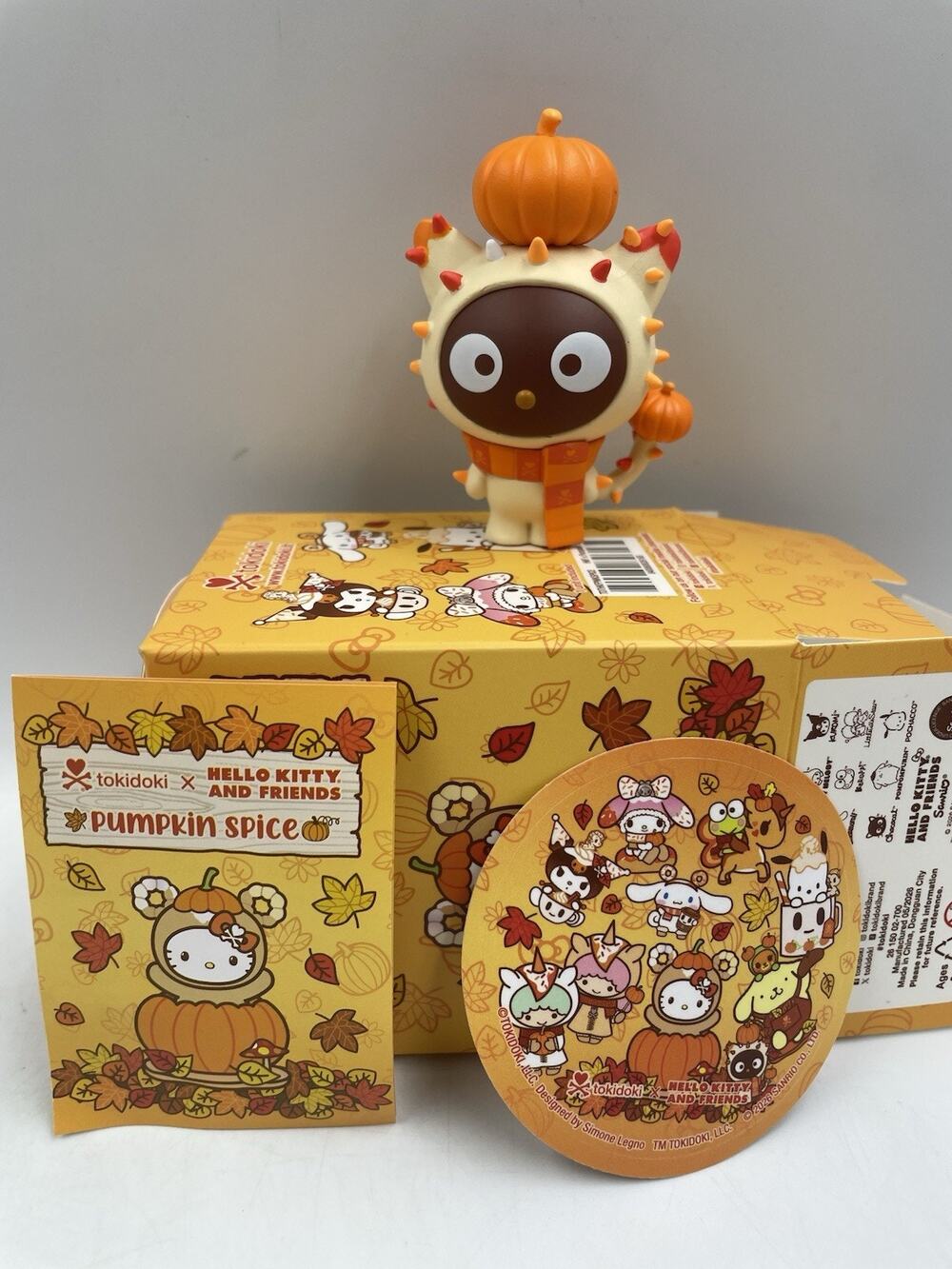 Tokidoki x Hello Kitty & Friends Pumpkin Spice Blind Box Figure Chococat